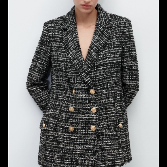 Sold - Zara double breast textured blazer - Picture 2 of 9
